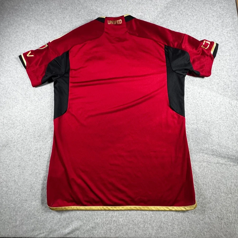 Adidas Atlanta United FC Jersey Mens L Red Black Excellent 2023/24 Authentic